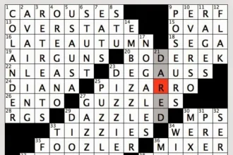 Secondhand NYT Crossword