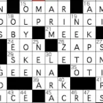 xl nyt crossword