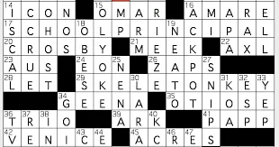 xl nyt crossword